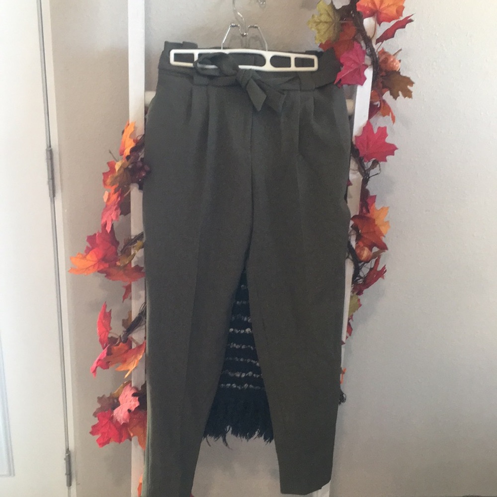 Olive green Calvin Klein dress pants